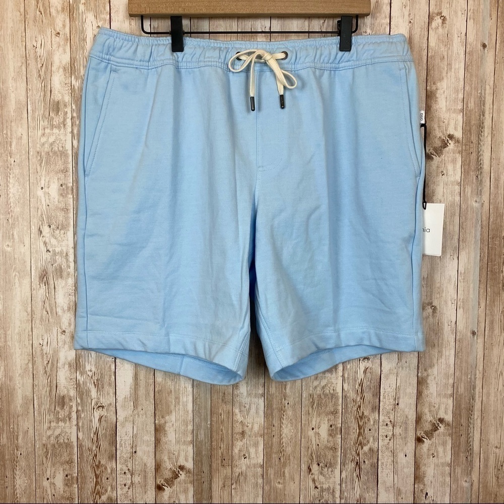 Onia Tri Blend Fleece Blue Sand Short Size Large Men